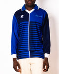 Vintage Lotto navy and blue long sleeve football shirt with Figurati embroidery, front